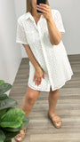 Sass Steva Shirt Dress Ivory