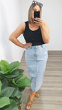 Mahli Denim Midi Skirt