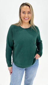 Kobe Side Zip Knit Emerald