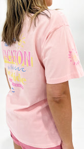 AAE Vacation Relaxed Tee Pink