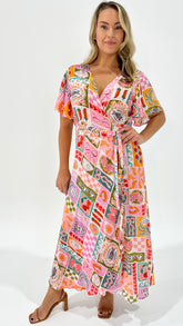 Holiday Tropics Wrap Dress Sardinia