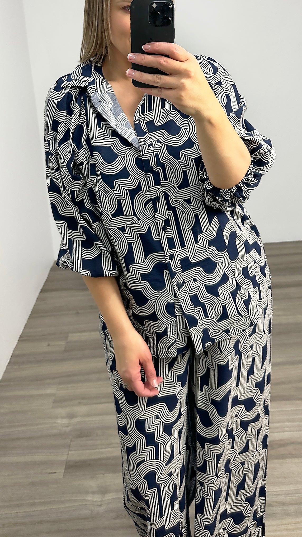 Betty Basics Rosalind Shirt Navy