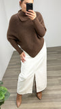 Stevie Roll Neck Knit Mocha