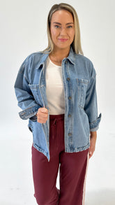 AAE Dale Shacket Light Blue