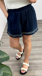 Sass Jayden Shorts Navy