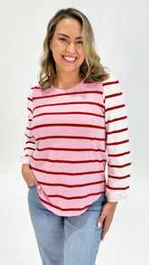 Elm Baia Long Sleeve Tee Pink