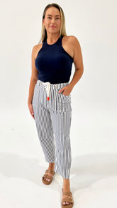 Carter Barrel Jean Blue Stripe