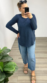 Betty Basics Megan L/s Blue Stripe