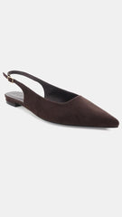 Billini Ismeralda Flat Dark Cacao Suede
