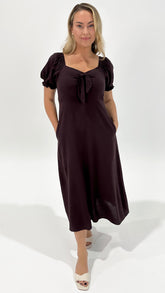 Palamena Midi Dress Chocolate