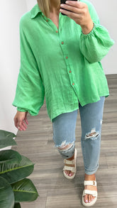 Holiday Cliffside Shirt Apple Gauze