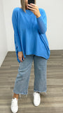 Natalia Wide Knit Blue