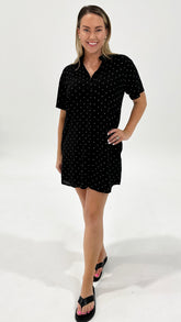 Sass Lizzie Spot Shirt Dress