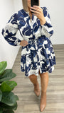 Latisha Tie Waist Mini Dress