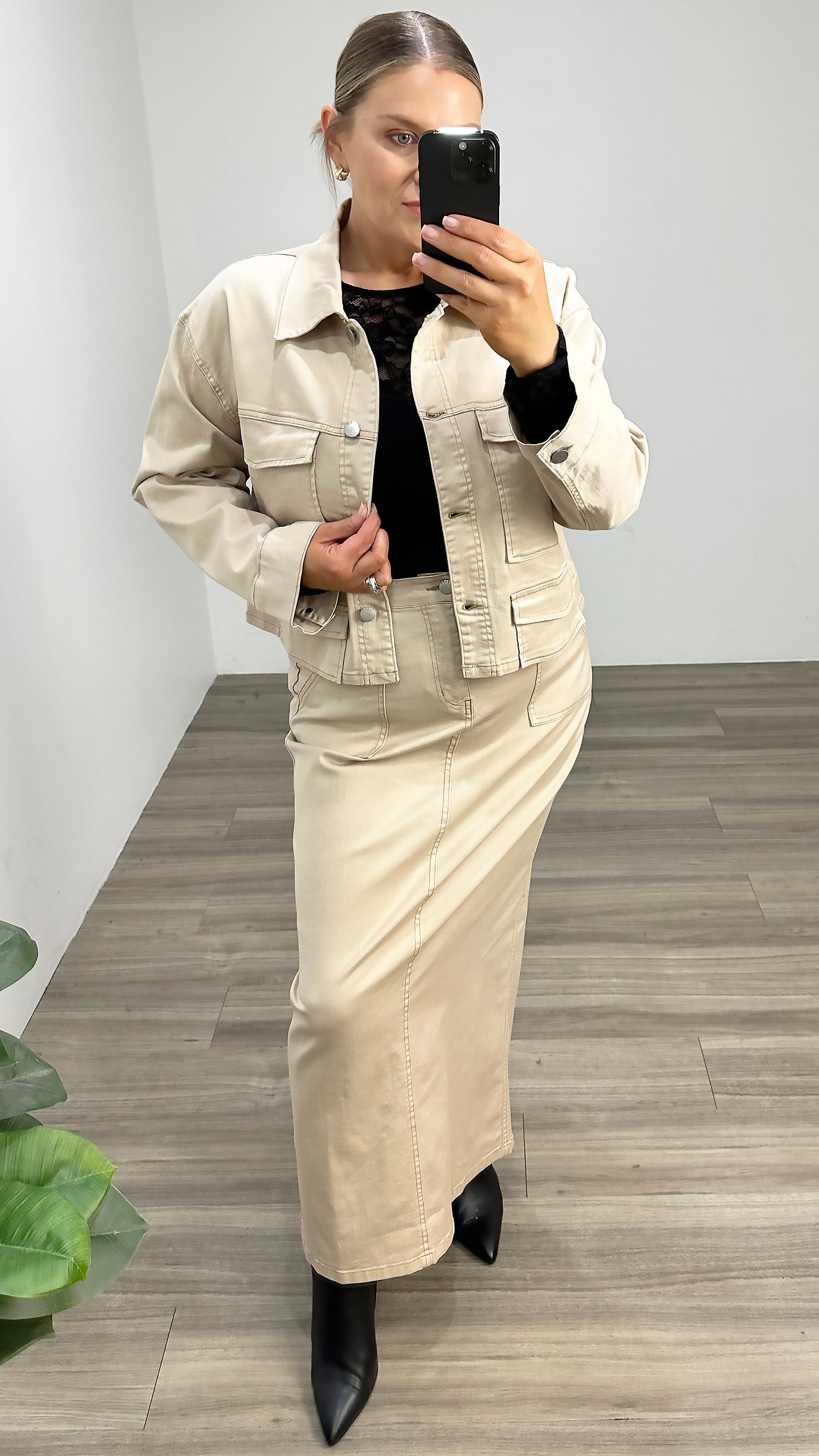 Sass Reece Jacket Tan