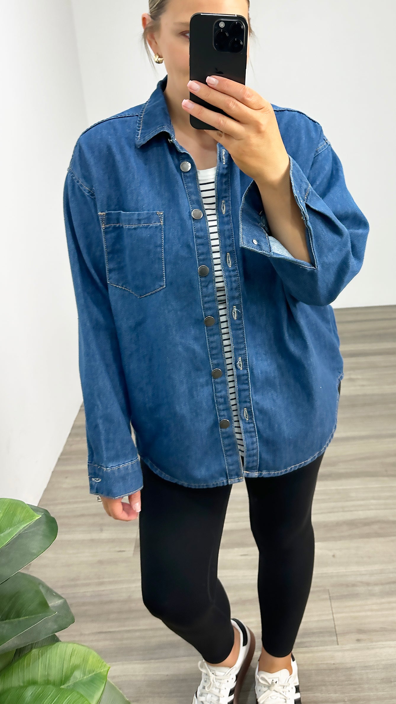 AAE Maci Denim Shirt Heritage Blue