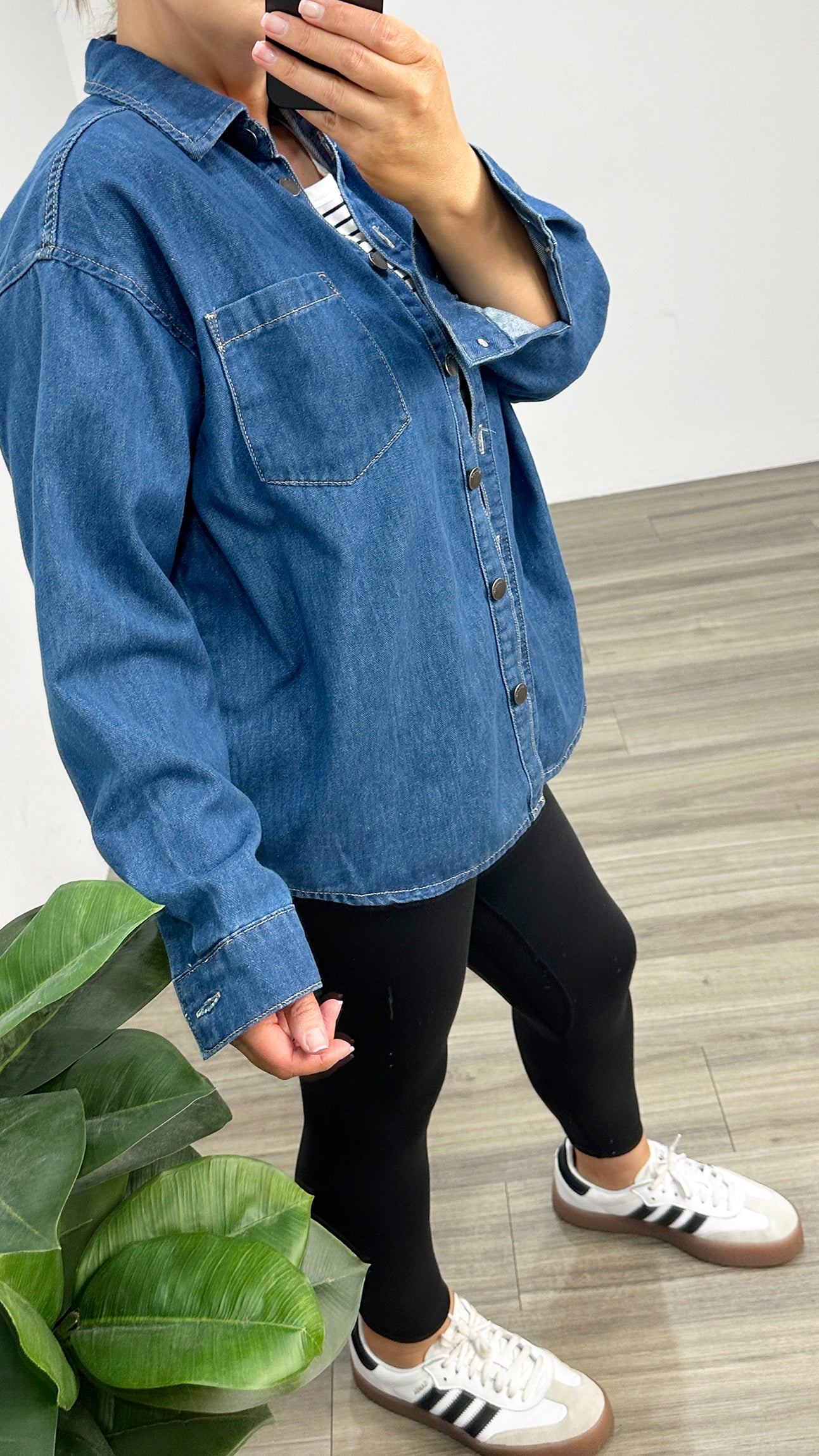 AAE Maci Denim Shirt Heritage Blue