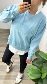 Foxwood Effortless Crew Light Blue