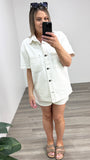 AAE Simi Denim Shirt White