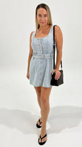 Minkpink Safir Denim Mini Dress