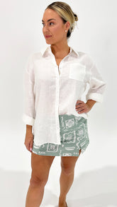 Miranda Linen Shirt White