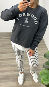 Foxwood Effortless Crew Dark Grey