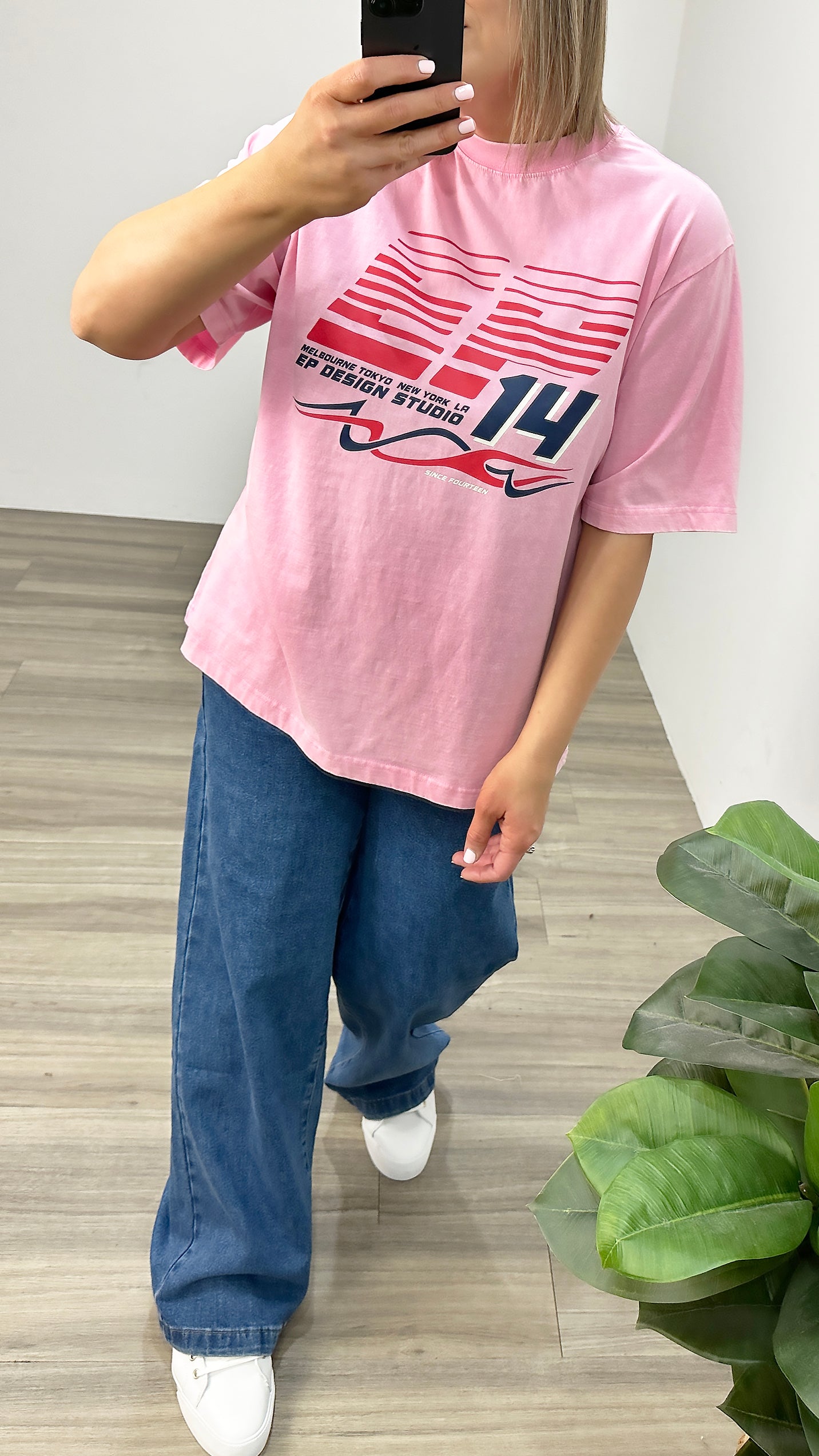 Ena Pelly EP Drift Tee Washed Pink