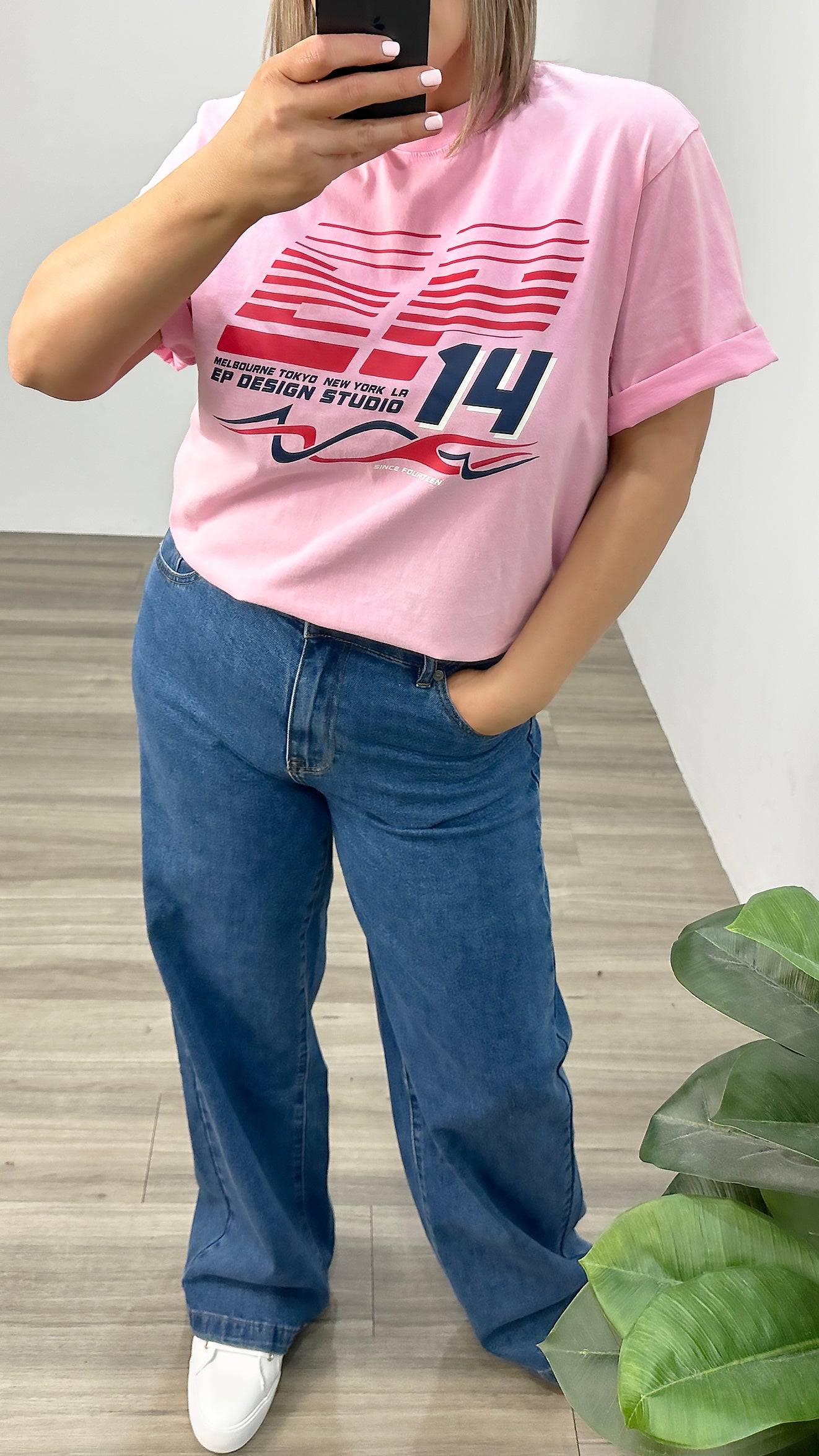 Ena Pelly EP Drift Tee Washed Pink