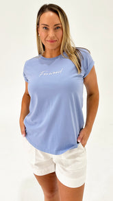 Foxwood Signature Tee Light Blue