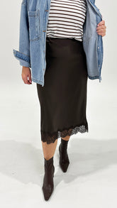 AAE Hava Lace Skirt Coffee