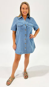 Florence Phoenix Dress Vintage Wash