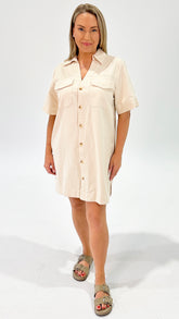 Florence Sadie Dress Bone