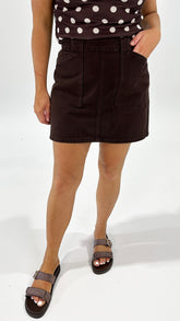 AAE Becca Skirt Brown