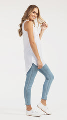 M001 Basemint No1 Long Tank White