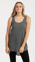 M001 Basemint No1 Long Tank Khaki