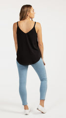 M019 Basemint Favourite V Neck Cami Black