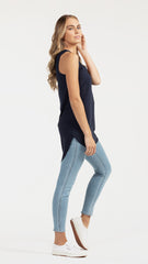 M001 Basemint No1 Long Tank Navy