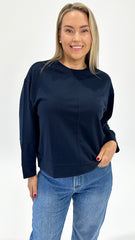 Betty Basics Elona Top Navy