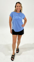 Foxwood Effortless Tee Blue
