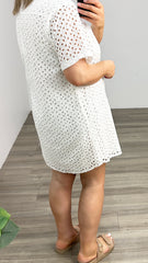 Sass Steva Shirt Dress Ivory