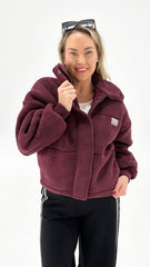 AAE Cosy Club Teddy Jacket Wine