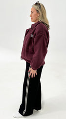 AAE Cosy Club Teddy Jacket Wine