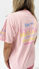 AAE Vacation Relaxed Tee Pink