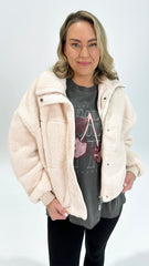 AAE Cosy Club Teddy Jacket Vanilla