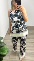 Sass Esme Tunic Imprint Floral Black