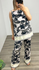 Sass Esme Tunic Imprint Floral Black