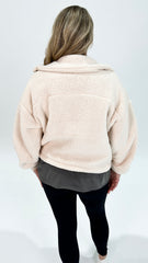 AAE Cosy Club Teddy Jacket Vanilla