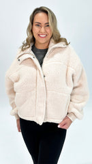 AAE Cosy Club Teddy Jacket Vanilla