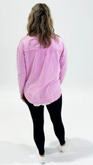 Foxwood Simplified Metallic Crew Bright Pink