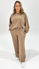 AAE Vintage Wide Leg Trackpant Stone